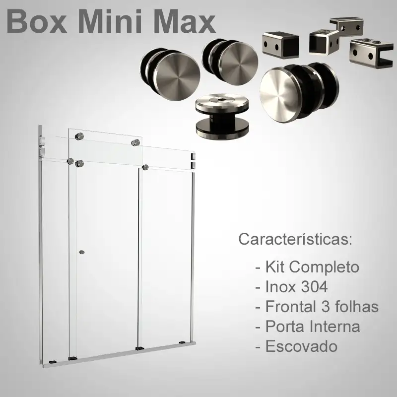 Frontal 3 Folhas Escovado